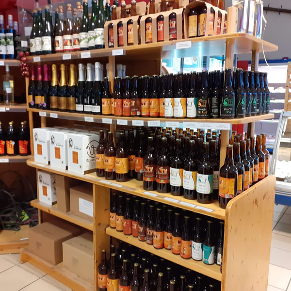 Notre rayon des boissons, avec ou sans alcool